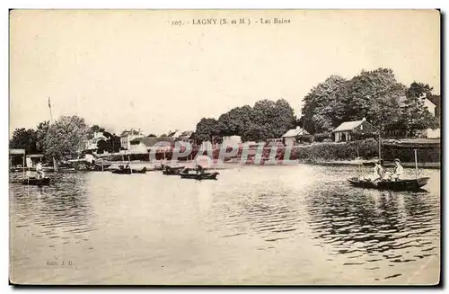 Lagny Cartes postales Les bains