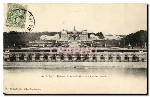 Melun Cartes postales Chateau de Vaux le Vicomte Vue d&#39ensemble