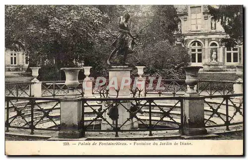 Palais de Fontainebleau Ansichtskarte AK Fontaine du jardin de Diane