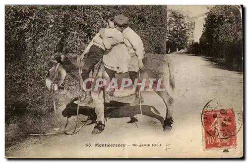 Montmorency Cartes postales Un gentil trio (ane donkey)