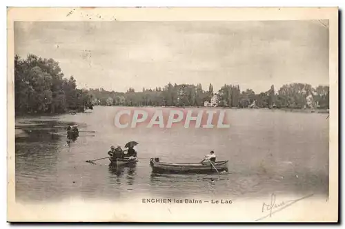 Enghien les Bains Cartes postales Le lac (barque)