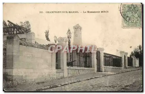 Champigny sur marne Cartes postales Le monument 1870 1871