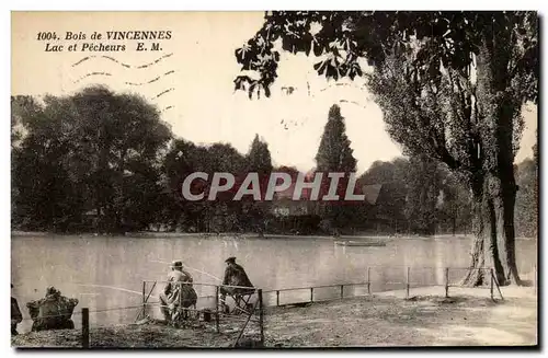 Bois de Vincennes Cartes postales Lac et pecheurs