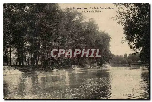 Suresnes Cartes postales Le petit bras de Seine a l&#39ile de la Folie