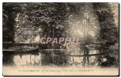 Chamarande Cartes postales Dans le parc du chateau le pont de fer