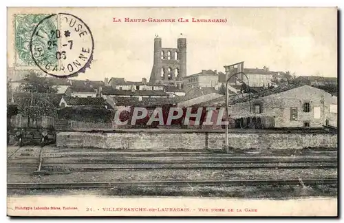 Villefranche de Laurageais Cartes postales Vue prise de la gare