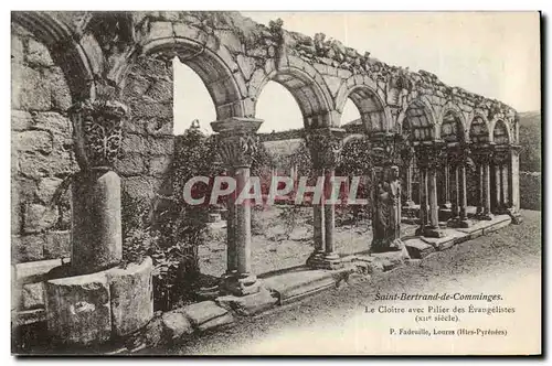 Saint Bertrand de Comminges Ansichtskarte AK Le cloitre avec pilier des Evangelistes