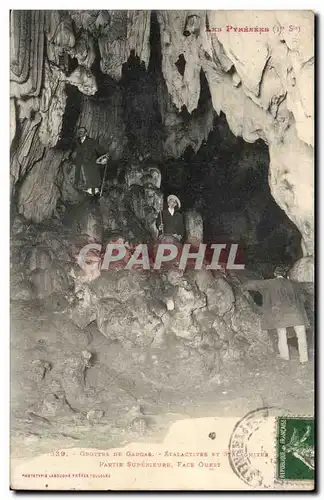 Cartes postales Grottes de Garcas Stalactites et stalagmites PArtie superieure Face Ouest