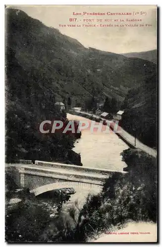 Ansichtskarte AK Pont du Roy et la Garonne Vue vers la France Entree de la vallee de Fos