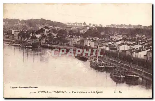 Tonnay Charente Ansichtskarte AK Vue generale Les quais