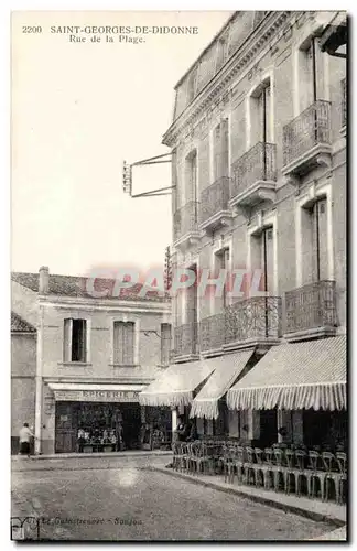 St Georges de Didonne Cartes postales Rue de la plage (Epicerie hotel)