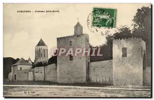 Surgeres Cartes postales Chateau (cote nord)