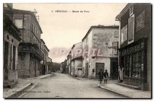 Gemozac Cartes postales Route de Pons (Leroyer)