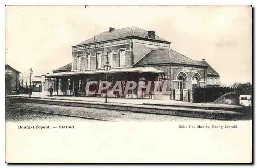 Belgie Belgique Bourg Leopold Cartes postales Station