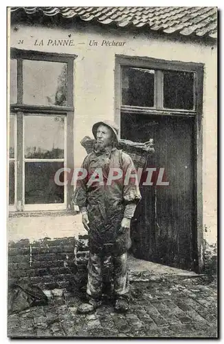 Belgique Belgie La Panne Cartes postales Un pecheyr (Peche metiers)