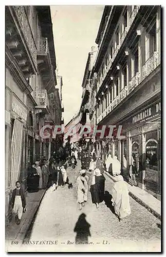 Algerie Constantine Cartes postales Rue Caraman (Pharmacie)