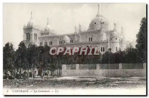 Tunisie Carthage Cartes postales La cathedrale