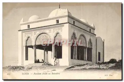 Tunisie Tunis Ansichtskarte AK Pavillon arabe du belvedere