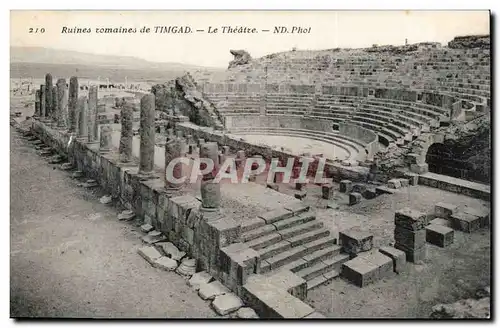 Algerie Cartes postales Ruines romaines de Timgad Le theatre