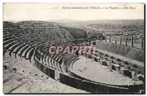 Algerie Ruines romaines de Timgad Ansichtskarte AK Le theatre