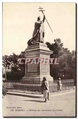 Algerie Biskra Cartes postales Statue du cardinal Lavigerie