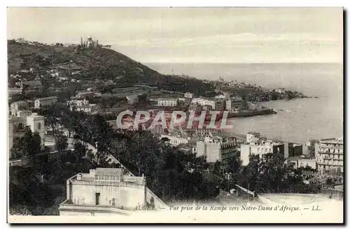 Algerie Alger Cartes postales Vue prise de la rampe vers Notre Dame d&#39Afrique