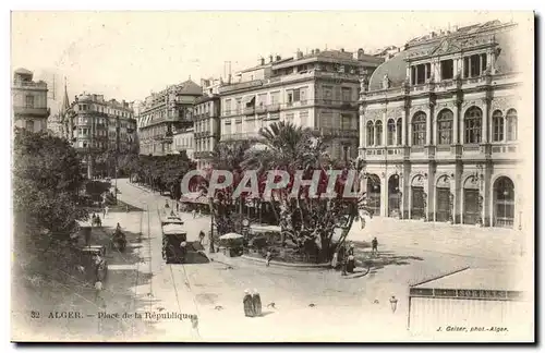 Algerie Alger Ansichtskarte AK Place de la Republique