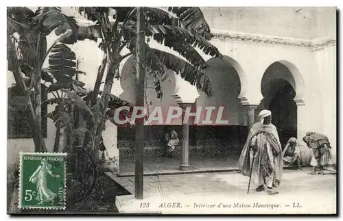 Algerie Alger Cartes postales Interieur d&#39une maison mauresque