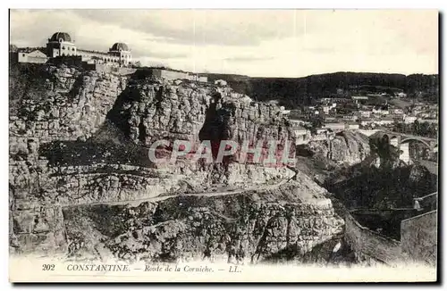 Algerie Constantine Ansichtskarte AK Route de la corniche