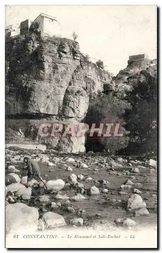 Algerie Constantine Cartes postales Le Rhummel et Sidi Rached