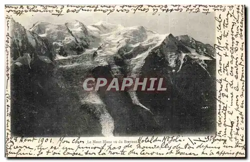 Suisse Cartes postales Le mont Balnc vu de Brevent