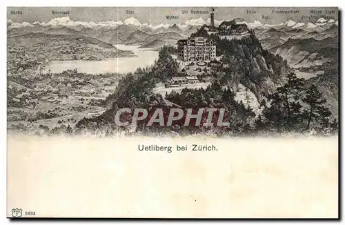 Suisse Cartes postales Uetliberg bei Zurich