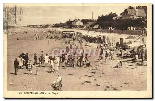 Chatelailon - La Plage - pli - Cartes postales