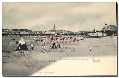 Royan les Bains - La Plage de la Grande Conche - Ansichtskarte AK