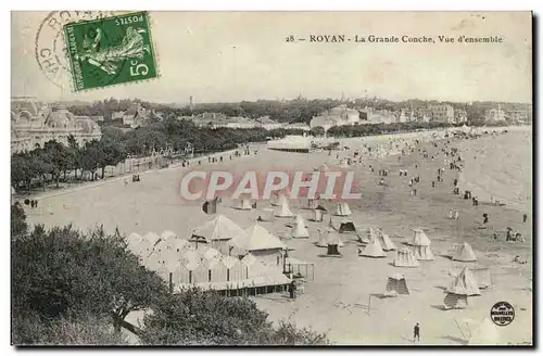 Royan les Bains - La Grande Conche - Vue d&#39ensemble - Cartes postales