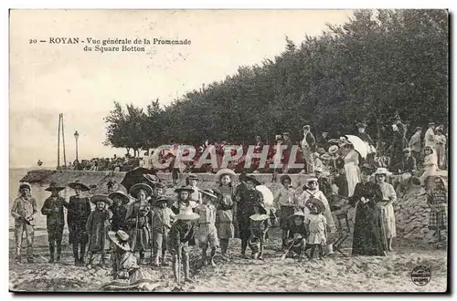 Royan Cartes postales Vue generale de la promenade du square Botton (enfants)