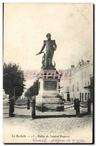 La Rochelle Cartes postales Statue de l&#39amiral Duperre