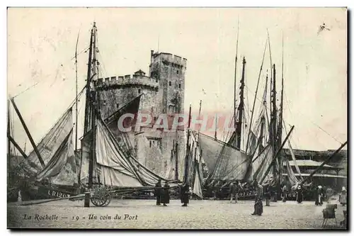 La rochelle Cartes postales Un coin du port