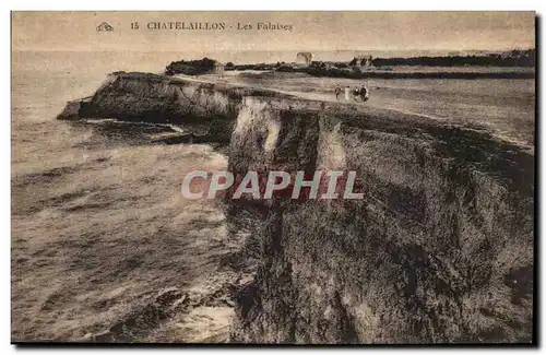 Ansichtskarte AK Chatelaillon Les falaises