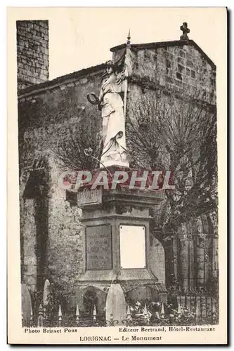 Lorignac Cartes postales Le monument