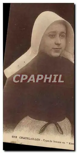 Chatelaillon Cartes postales Type de femme en Kisnot (folklore coiffe)