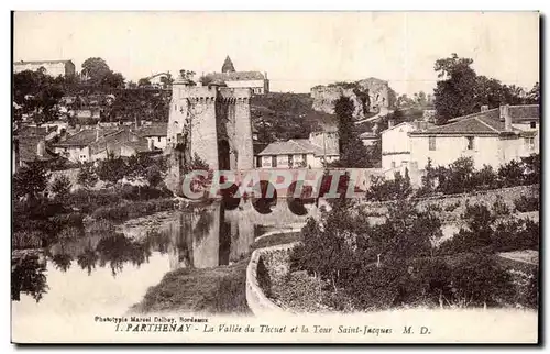 Parthenay Cartes postales La vallee du thouet et la tour Saint Jacques