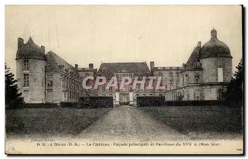 Oiron Cartes postales Le chateau Facade principale et pavillons du 17eme