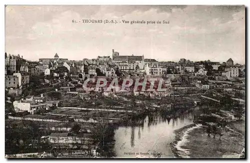 Thouars Cartes postales Vue generale prise du sud