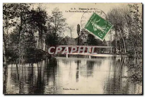 Thouars Cartes postales La passerelle de Muse sur le Thouet