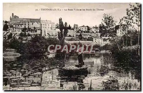 Thouars Ansichtskarte AK La basse ville et les bords du Thouet