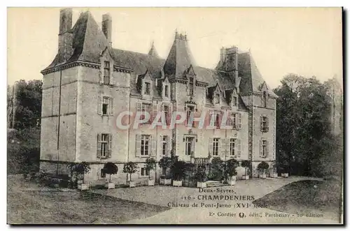 Champdeniers Cartes postales Chateau de Pont Jarno