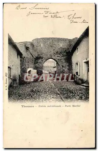 Thouars Cartes postales Entree meridionale Porte Maillot