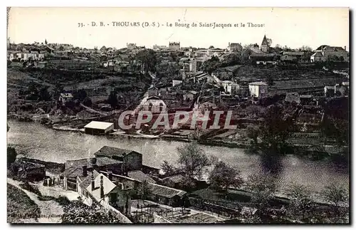 Thouars Ansichtskarte AK Le bourg de Saint Jacques et le Thouet