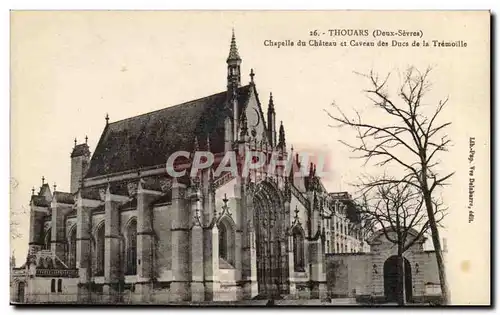 Thouars Ansichtskarte AK Chapelle du chateau et caveau des ducs de la Tremoille